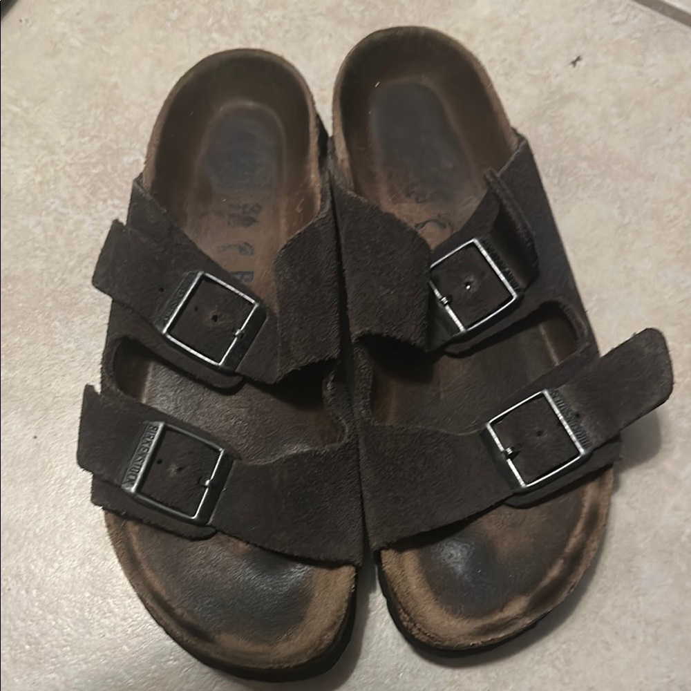 Birkenstocks navy blue Sandals